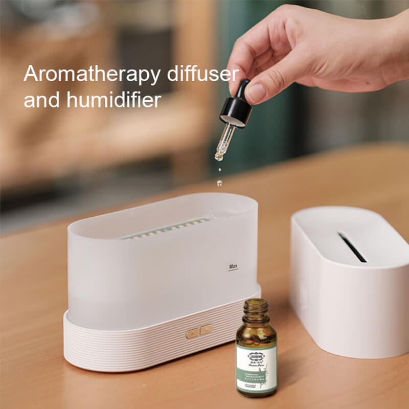 Aroma Diffuser Air Humidifier Ultrasonic Cool Mist Maker Fogger Led Essential Oil Flame Lamp