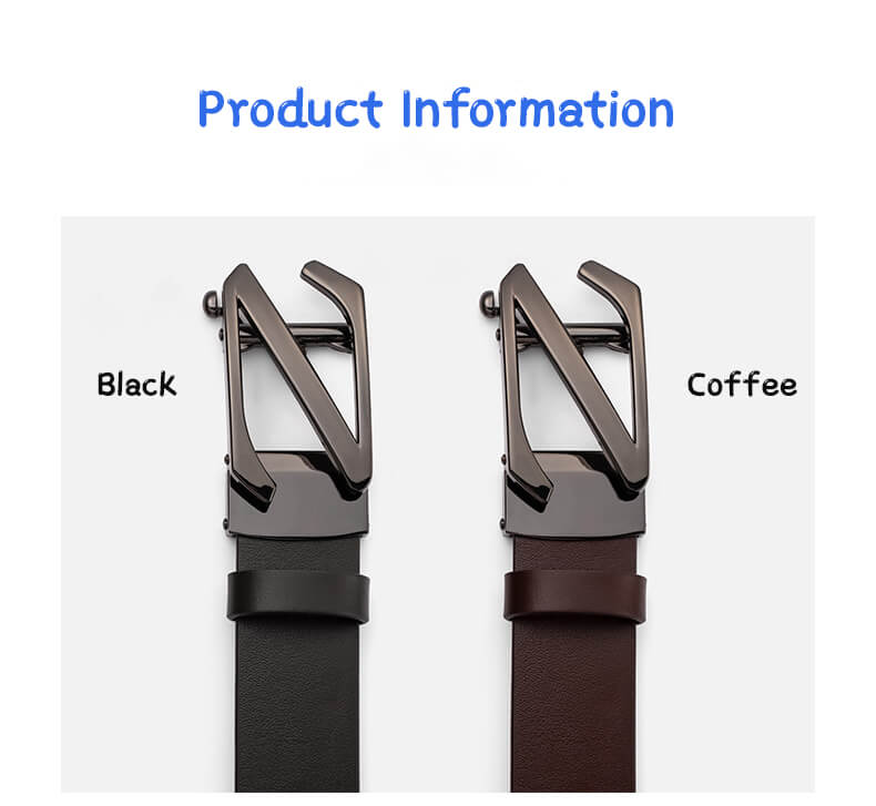 Casual Business Belts men's Leather Belts Luxury Alloy  Z Buckle Automatic Buckle Leather Waistband