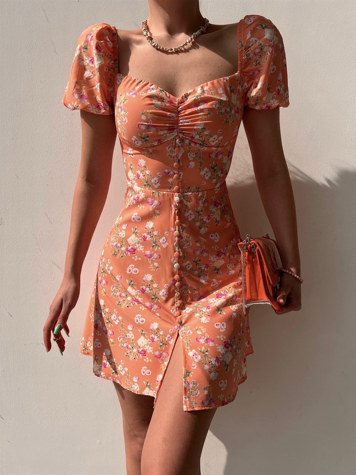 2023 spring and summer new personality skirt temperament elegant print sleeveless halter strap dress