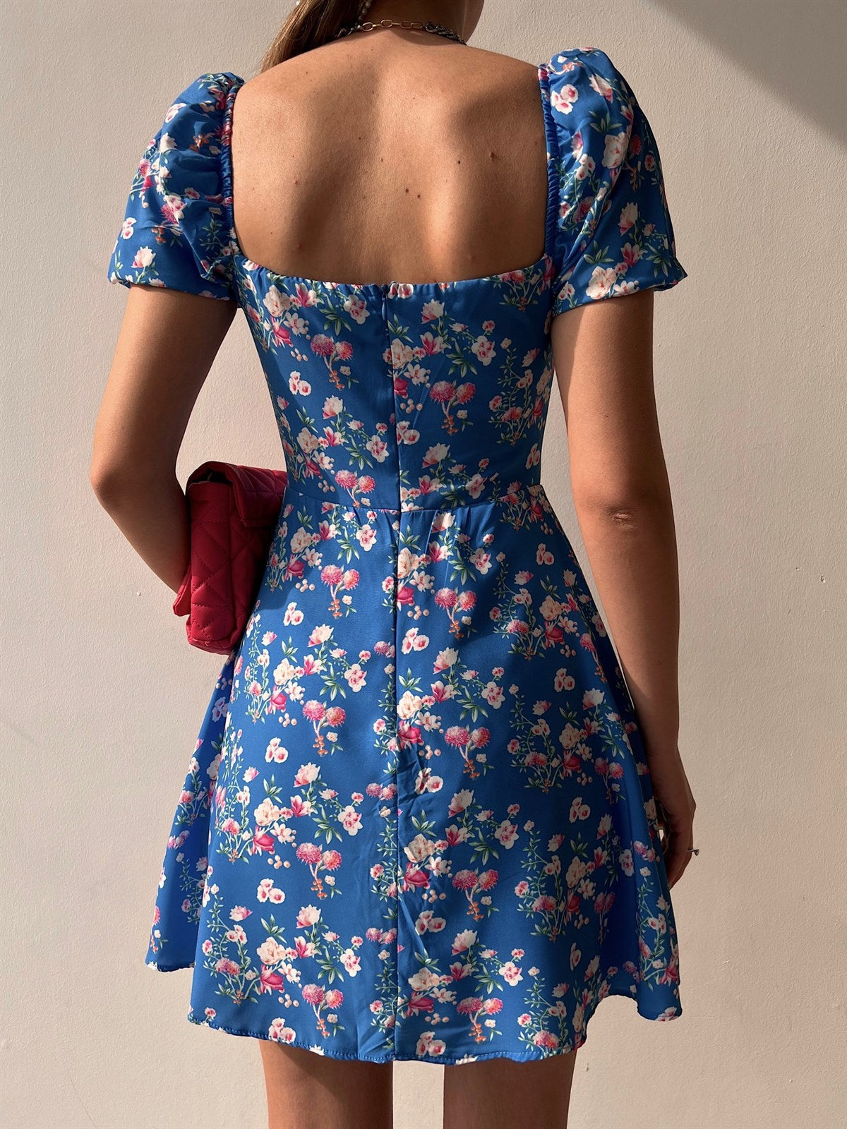 2023 spring and summer new personality skirt temperament elegant print sleeveless halter strap dress